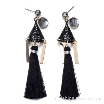 Boucles d’oreilles longues Fashion pour femme en alliage Tassel boucles d’oreilles